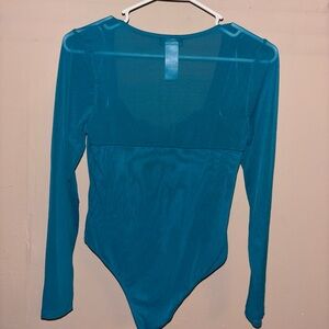 Teal Long Sleeve Bodysuit